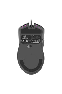 REDRAGON - Redragon M812-RGB Plank Black Ergonomic USB Wired 16000 DPI Gaming Mouse - black