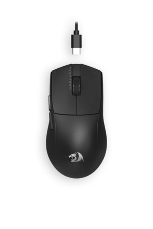 REDRAGON - Redragon M724 Throne Black Ultra-Light 42g Wired 12400 DPI Gaming Mouse - black