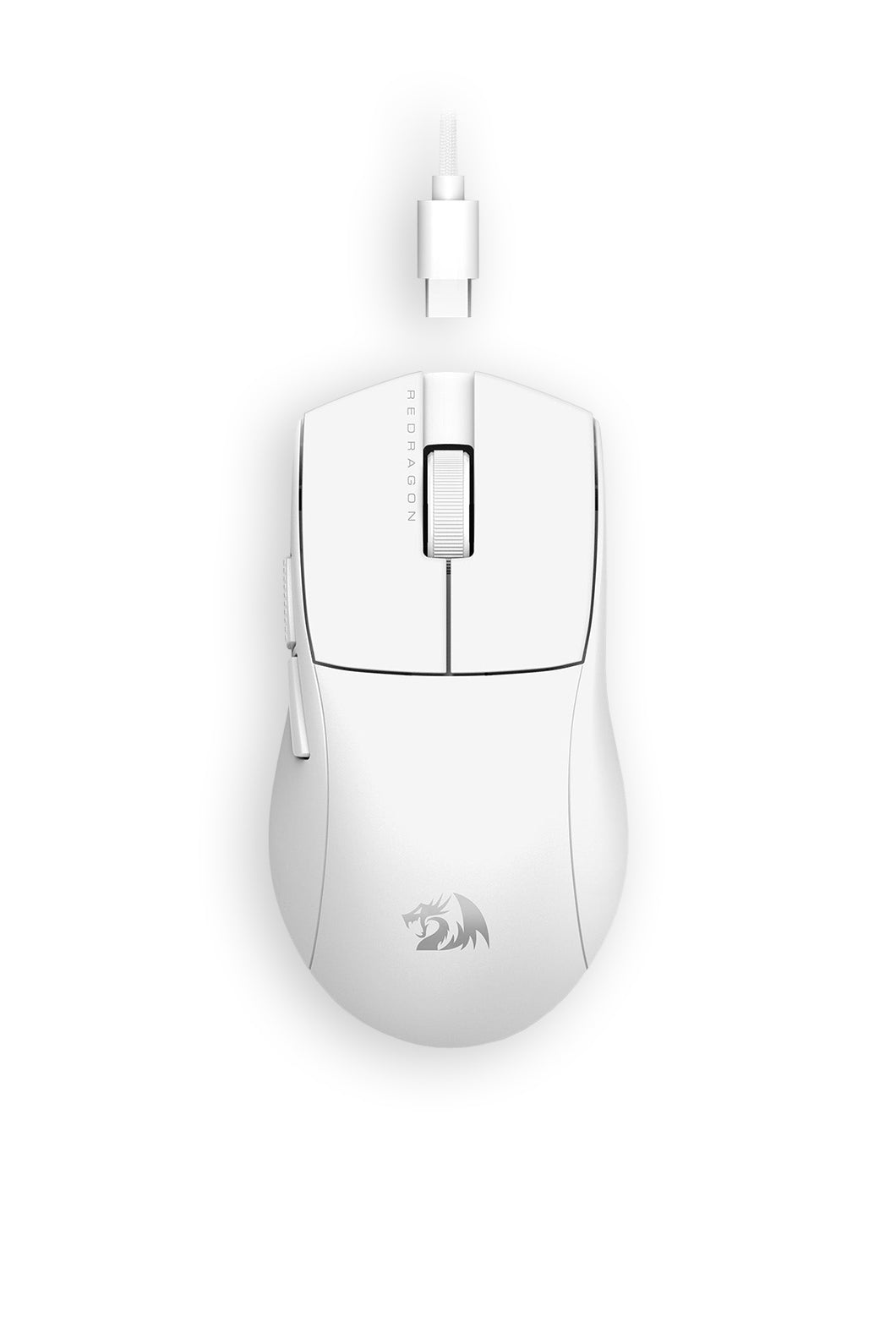 REDRAGON - Redragon M724W Throne White Ultra-Light Wired Gaming Mouse - white