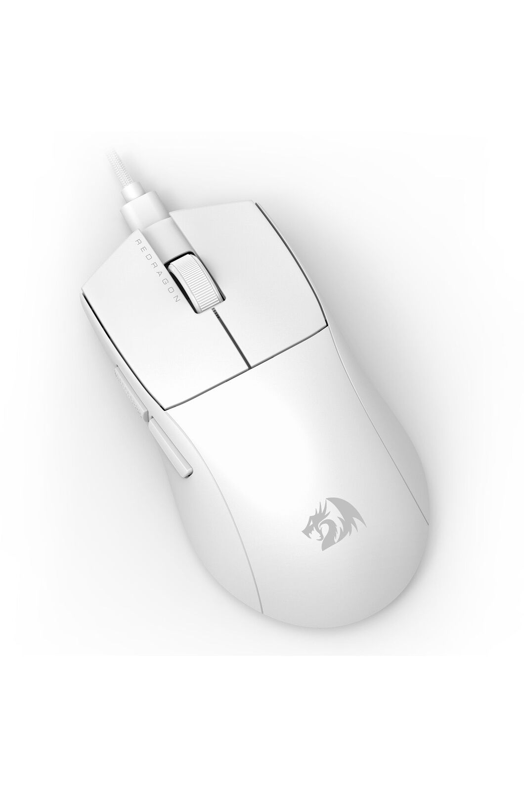 REDRAGON - Redragon M724W Throne White Ultra-Light Wired Gaming Mouse - white