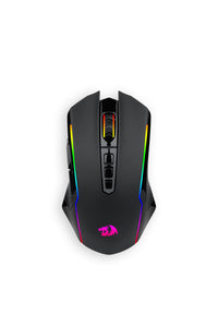 REDRAGON - Redragon M914-RGB NIX Black Full-Size Tri-Mode RGB Gaming Mouse - black