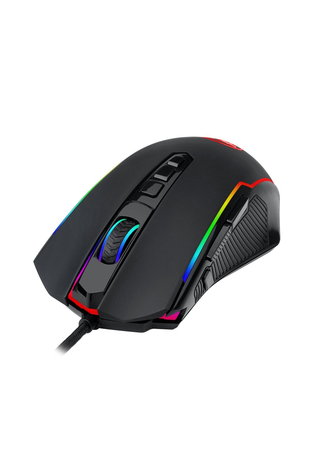 REDRAGON - Redragon M910-K Ranger Black Full-Size RGB USB Wired Gaming Mouse - black