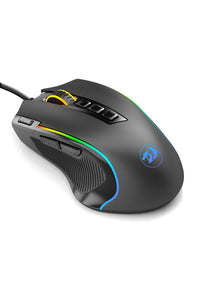 REDRAGON - Redragon M612 Predator RGB Black Wired Entry-Level Gaming Mouse - black