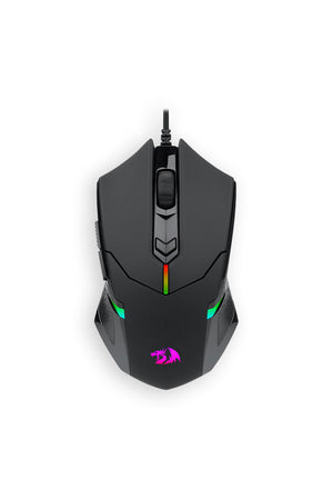 REDRAGON - Redragon M601 Centrophor Black Adjustable Weight USB Wired RGB Gaming Mouse - black