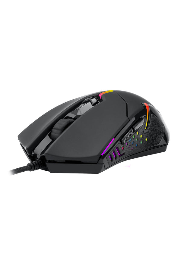 REDRAGON - Redragon M601 Centrophor Black Adjustable Weight USB Wired RGB Gaming Mouse - black