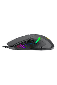 REDRAGON - Redragon M601 Centrophor Black Adjustable Weight USB Wired RGB Gaming Mouse - black
