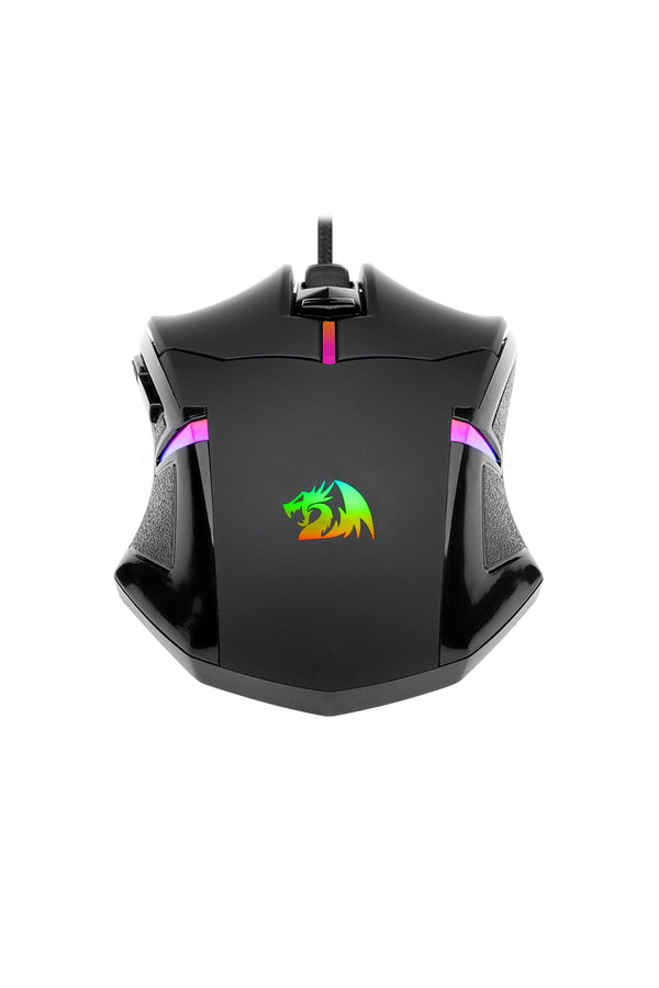 REDRAGON - Redragon M601 Centrophor Black Adjustable Weight USB Wired RGB Gaming Mouse - black