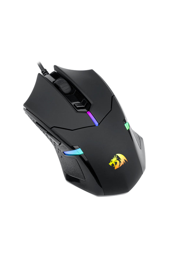 REDRAGON - Redragon M601 Centrophor Black Adjustable Weight USB Wired RGB Gaming Mouse - black