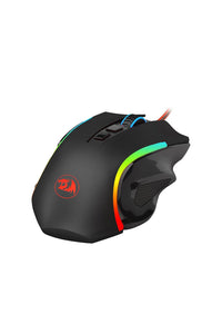 REDRAGON - Redragon M607 Griffin Black USB Wired RGB Gaming Mouse - black