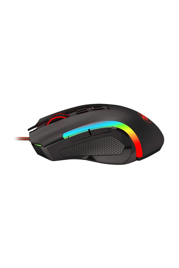REDRAGON - Redragon M607 Griffin Black USB Wired RGB Gaming Mouse - black