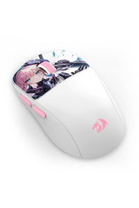 REDRAGON - Redragon M817AK-PRO-STD KLYAMOOR White Tri-Mode 24000 DPI Esports Gaming Mouse - white