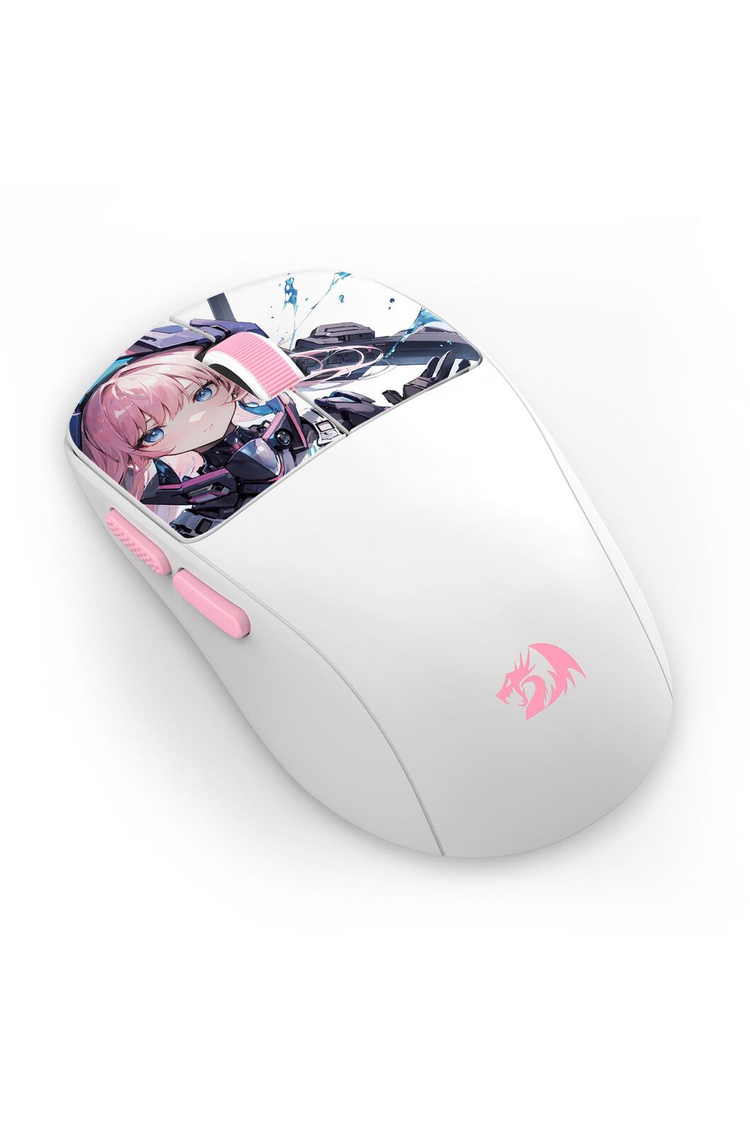 REDRAGON - Redragon M817AK-PRO-STD KLYAMOOR White Tri-Mode 24000 DPI Esports Gaming Mouse - white