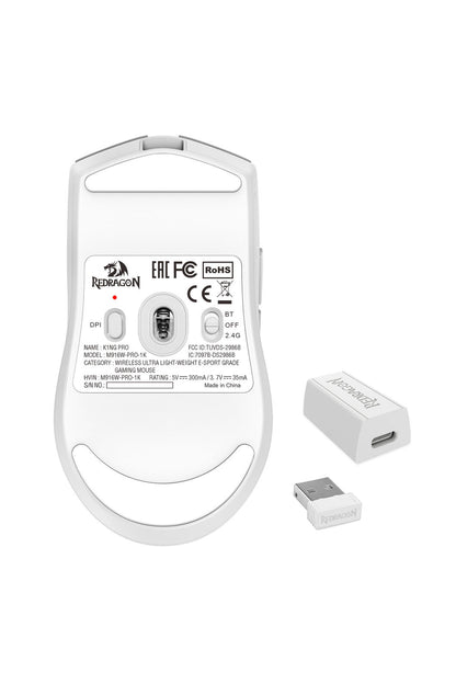 REDRAGON - M916-PRO-4K K1ng Pro Mouse - white