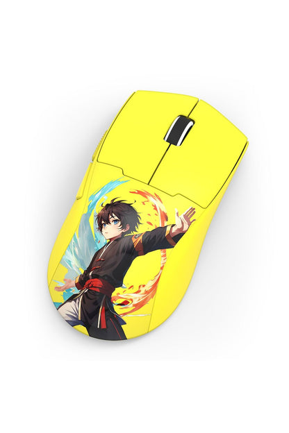 Redragon M918AKB K1ng Max Yellow Cartoon Ultra-Light Tri-Mode Gaming Mouse