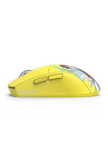 Redragon M918AKB K1ng Max Yellow Cartoon Ultra-Light Tri-Mode Gaming Mouse