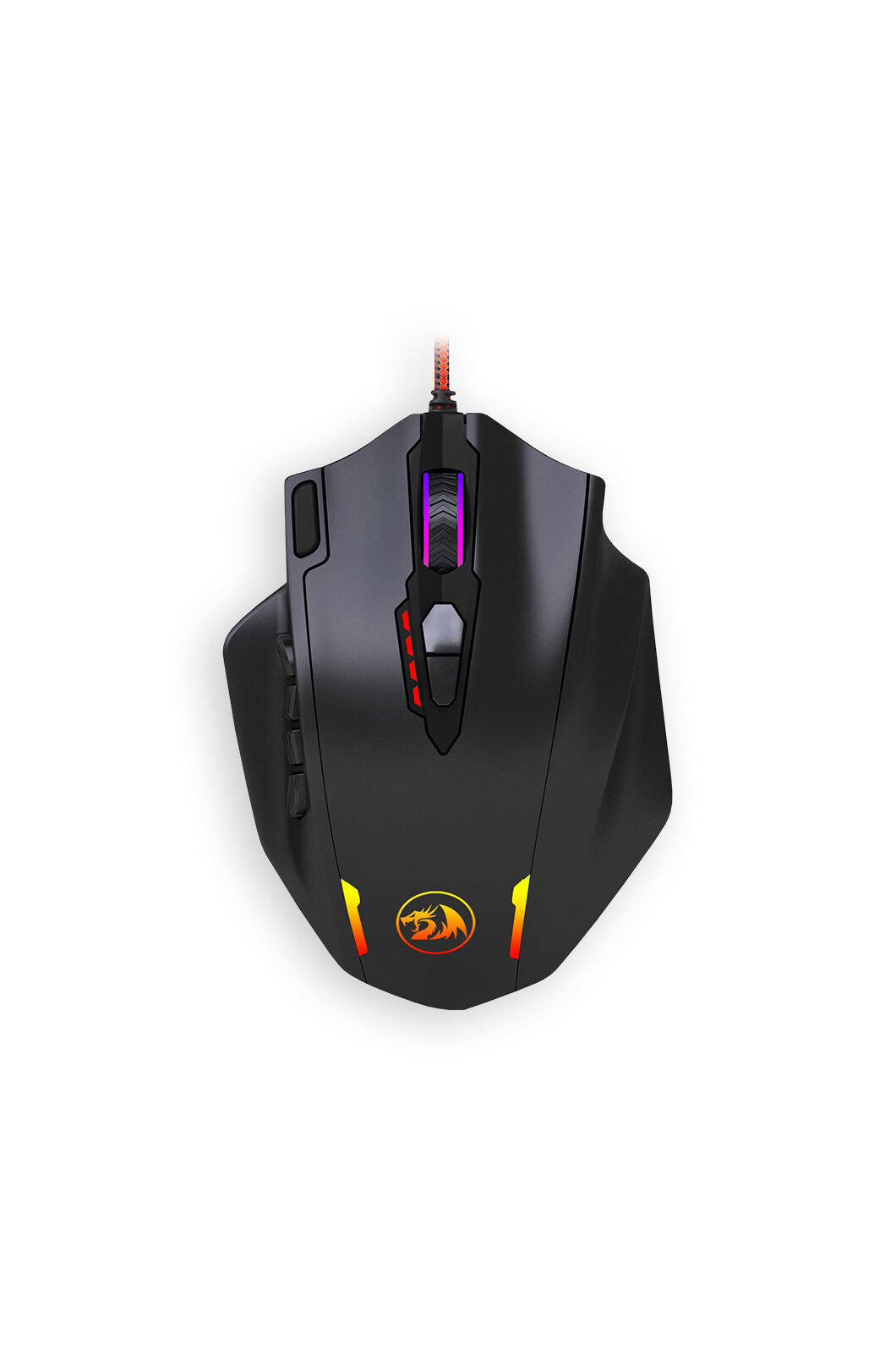 REDRAGON - Redragon M908 Impact Black MMO USB Wired Gaming Mouse - black