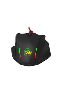 REDRAGON - Redragon M908 Impact Black MMO USB Wired Gaming Mouse - black