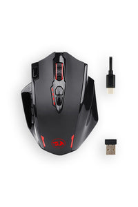 REDRAGON - Redragon M913 Impact Elite MMO Black Wireless Gaming Mouse - black