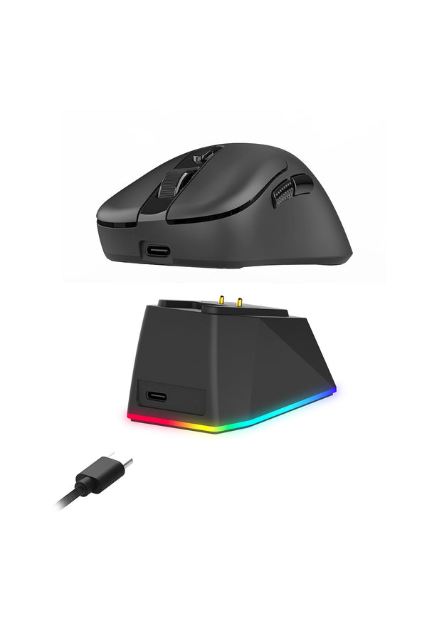 ELECTRONIC REBELLION - Ebony Dual 8K Mouse,Black-Black - black