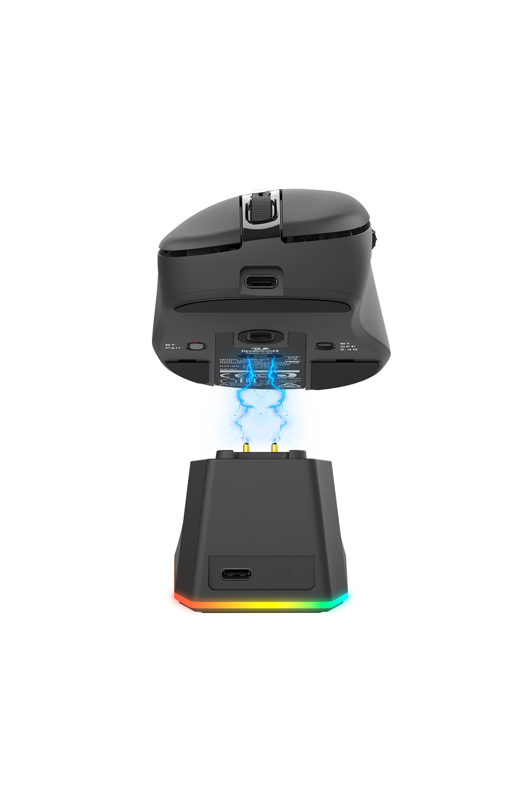 ELECTRONIC REBELLION - Ebony Dual 8K Mouse,Black-Black - black