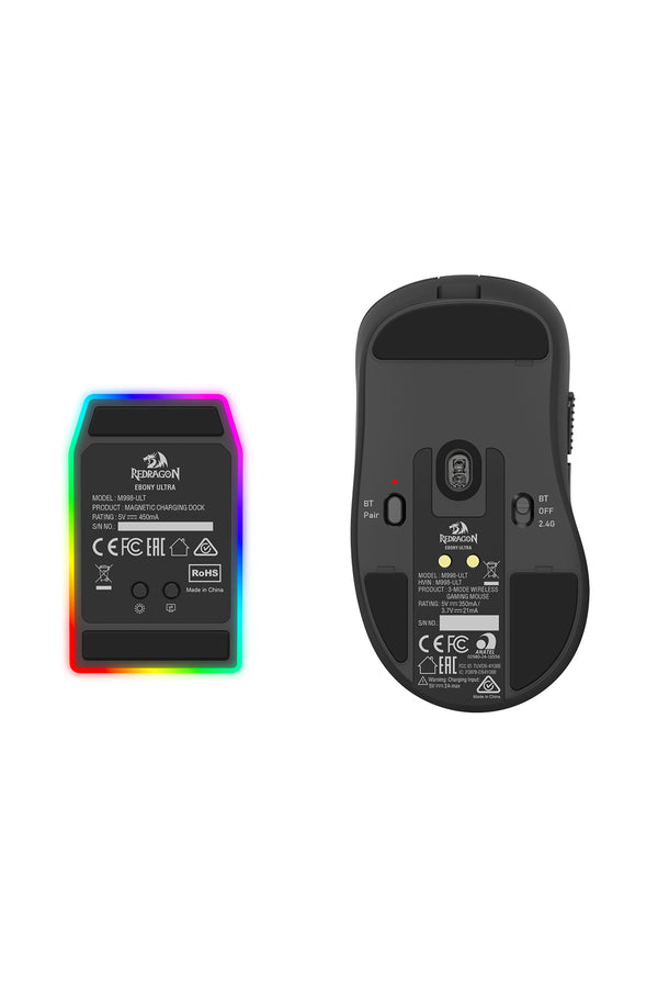 ELECTRONIC REBELLION - Ebony Dual 8K Mouse,Black-Black - black