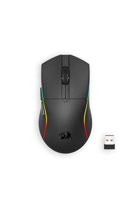 REDRAGON - Redragon M816-STD Deicide Black Ultra-Light Tri-Mode RGB Gaming Mouse - black