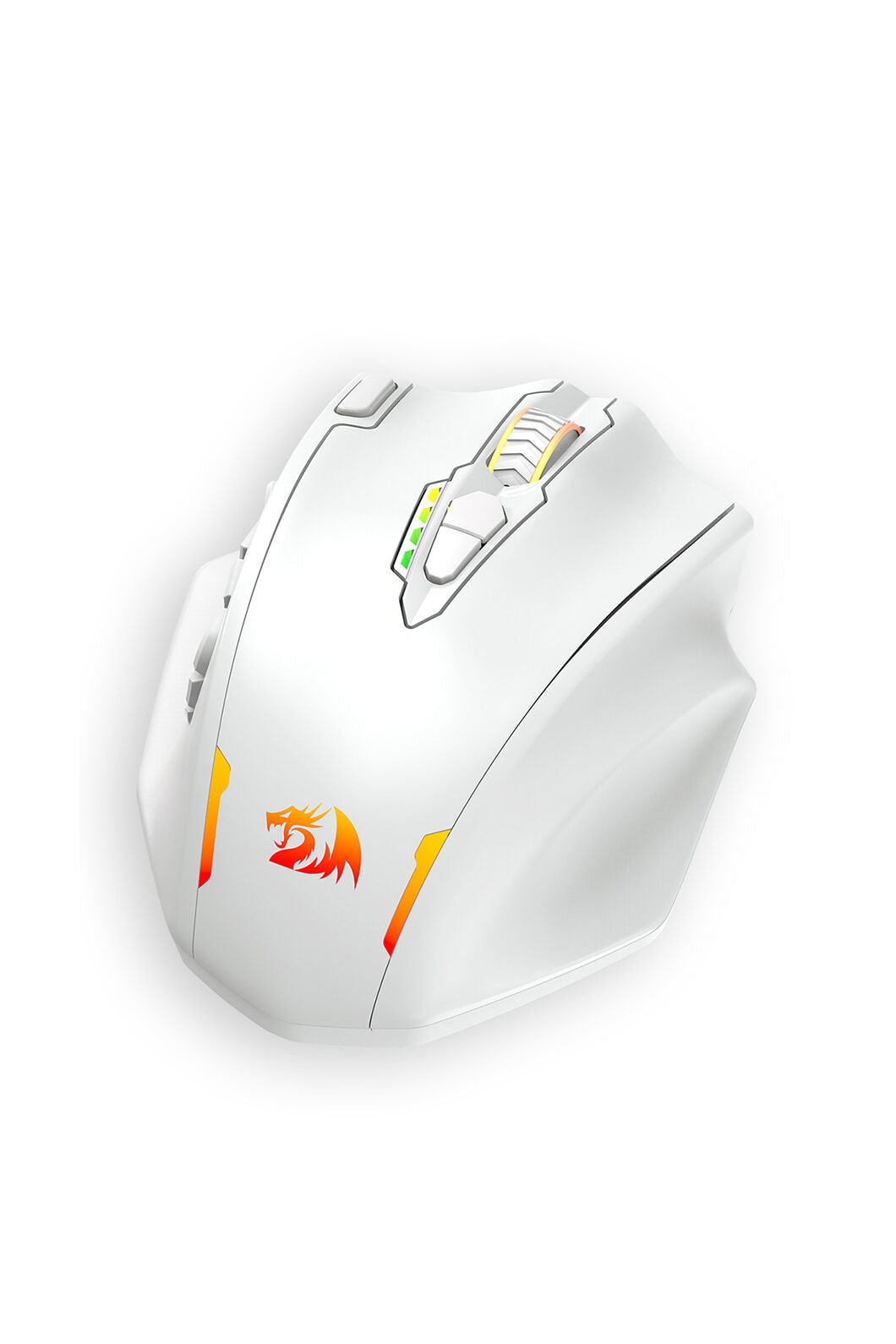 REDRAGON - Redragon M913W Impact Elite MMO White Wireless Gaming Mouse - white