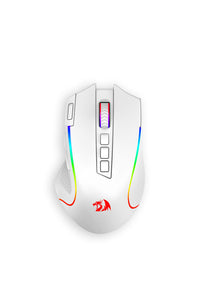 REDRAGON - Redragon M612-PRO Predator White Tri-Mode Wireless RGB Gaming Mouse - white