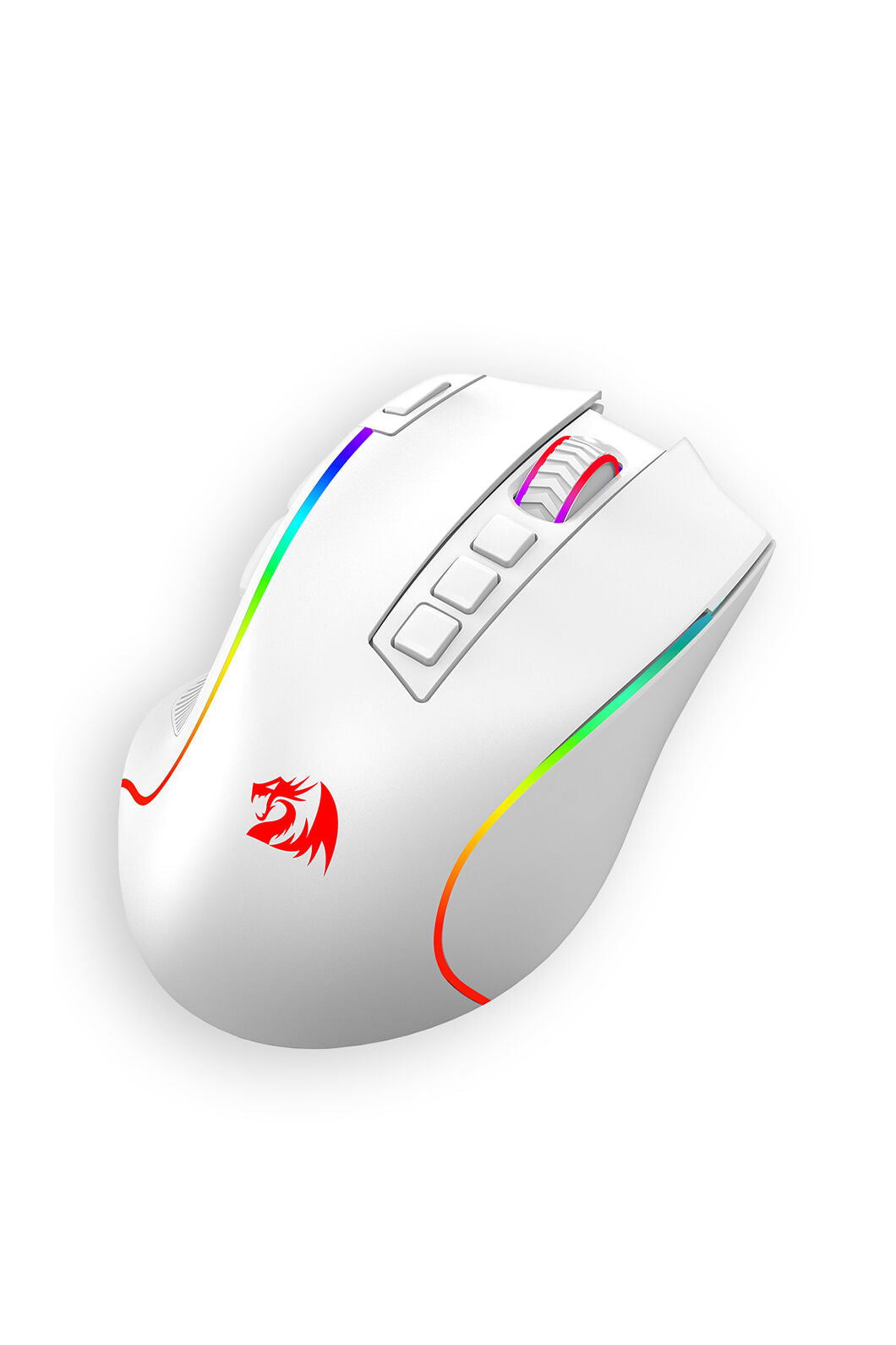REDRAGON - Redragon M612-PRO Predator White Tri-Mode Wireless RGB Gaming Mouse - white