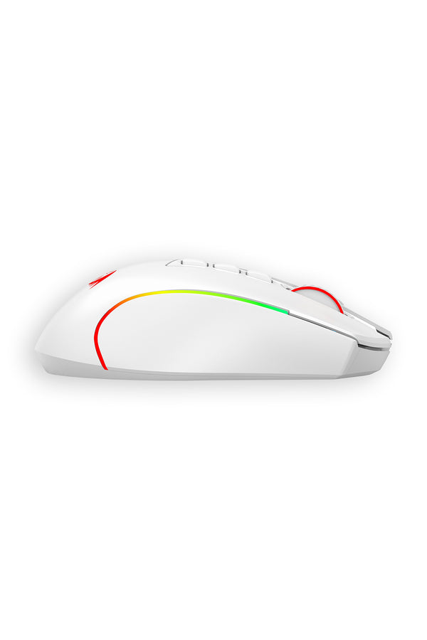 REDRAGON - Redragon M612-PRO Predator White Tri-Mode Wireless RGB Gaming Mouse - white