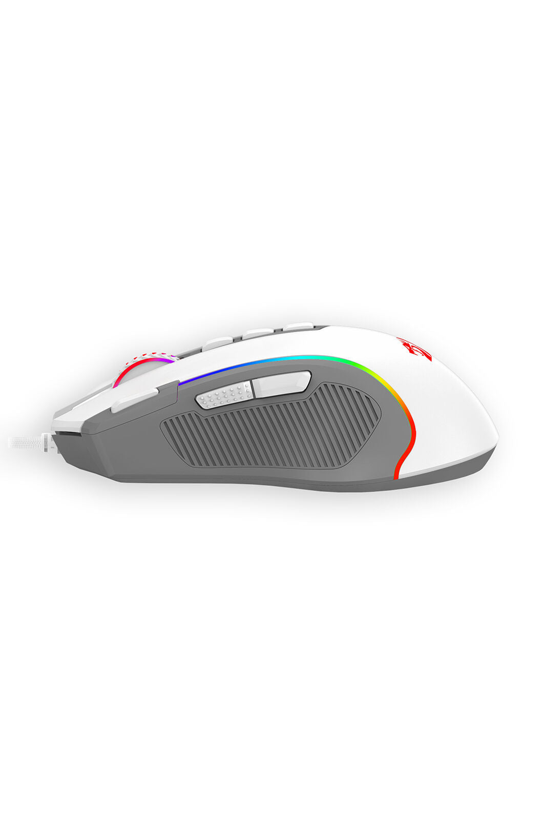 REDRAGON - Redragon M612 Predator White/Grey 8000 DPI Wired RGB Gaming Mouse - white-grey