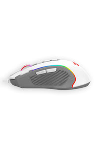 REDRAGON - Redragon M612 Predator White/Grey 8000 DPI Wired RGB Gaming Mouse - white-grey