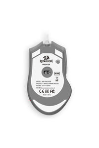 REDRAGON - Redragon M612 Predator White/Grey 8000 DPI Wired RGB Gaming Mouse - white-grey