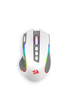 REDRAGON - Redragon Predator M612WG Pro Mouse Tri-Mode Wireless RGB Programable - white-grey