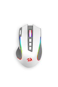 REDRAGON - Redragon Predator M612WG Pro Mouse Tri-Mode Wireless RGB Programable - white-grey