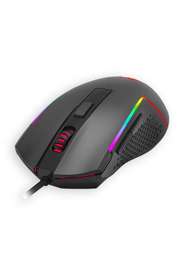 REDRAGON - Redragon M616 Trident Gaming Mouse Wired RGB 5 DPI Levels - black