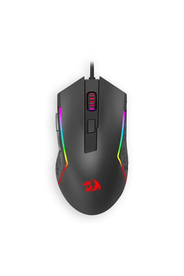 REDRAGON - Redragon M616 Trident Gaming Mouse Wired RGB 5 DPI Levels - black