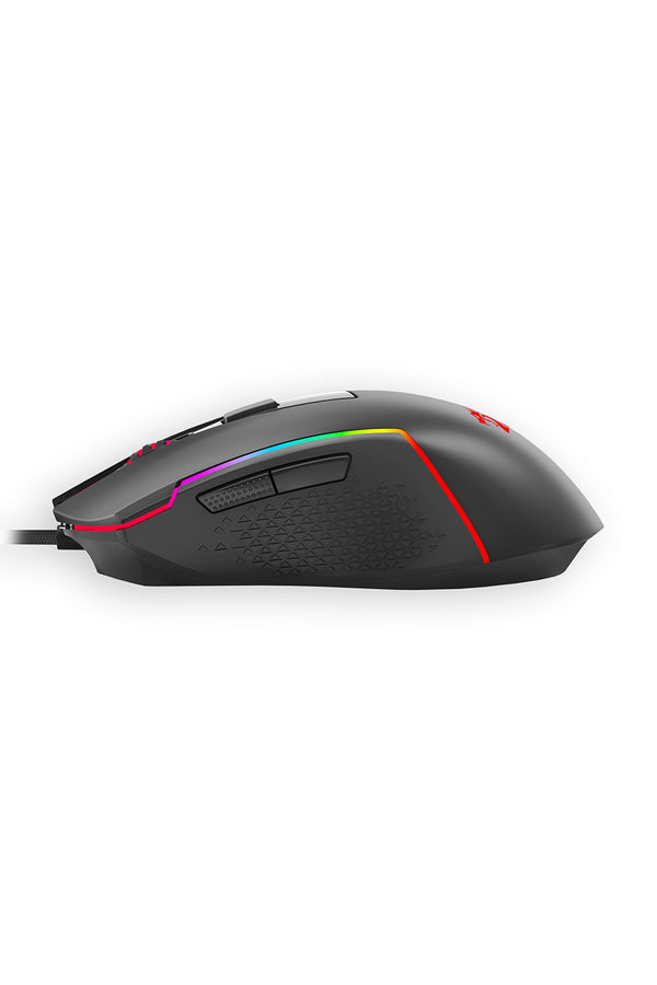 REDRAGON - Redragon M616 Trident Gaming Mouse Wired RGB 5 DPI Levels - black