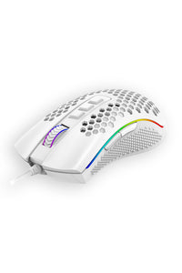 REDRAGON - Redragon Storm M808W-RGB White Lightweight Honeycomb 12400 DPI Gaming Mouse - white