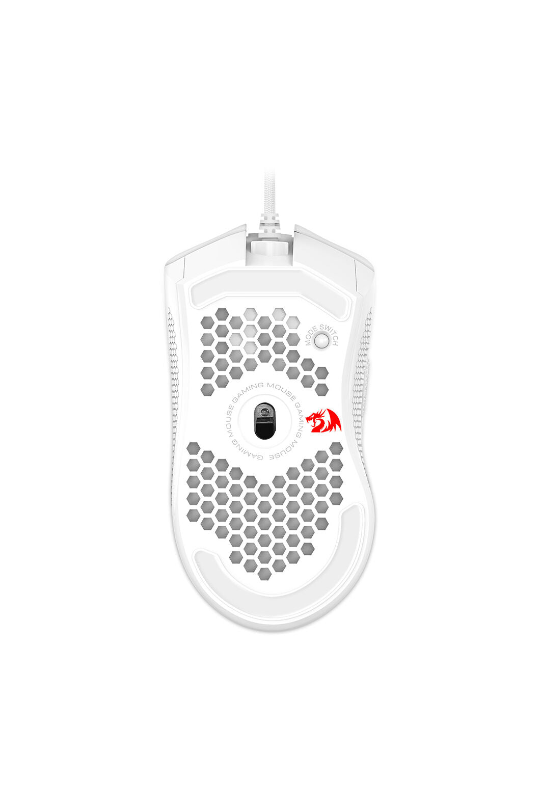 REDRAGON - Redragon Storm M808W-RGB White Lightweight Honeycomb 12400 DPI Gaming Mouse - white