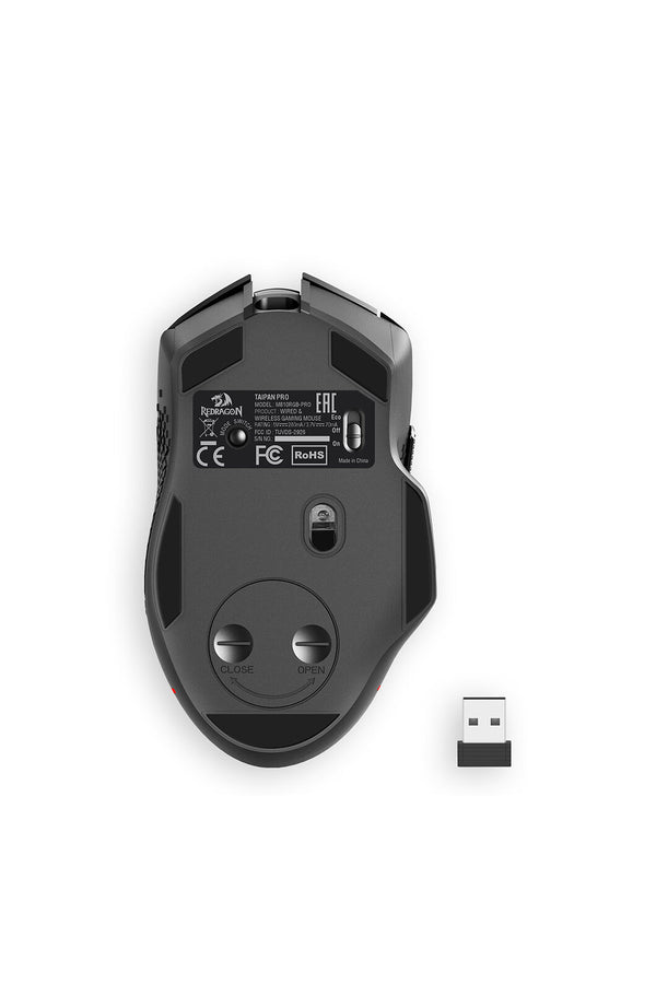 REDRAGON - Redragon M810RGB-MAX Taipan Black Tri-Mode Wireless Gaming Mouse - black