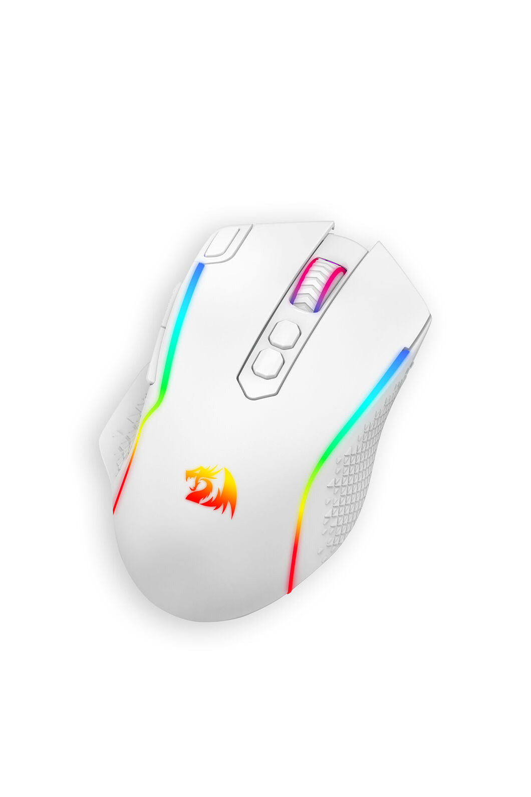 REDRAGON - Redragon M810W-RGB-MAX Taipan White Tri-Mode Wireless Gaming Mouse - white