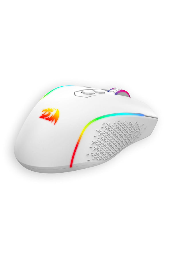 REDRAGON - Redragon M810W-RGB-MAX Taipan White Tri-Mode Wireless Gaming Mouse - white