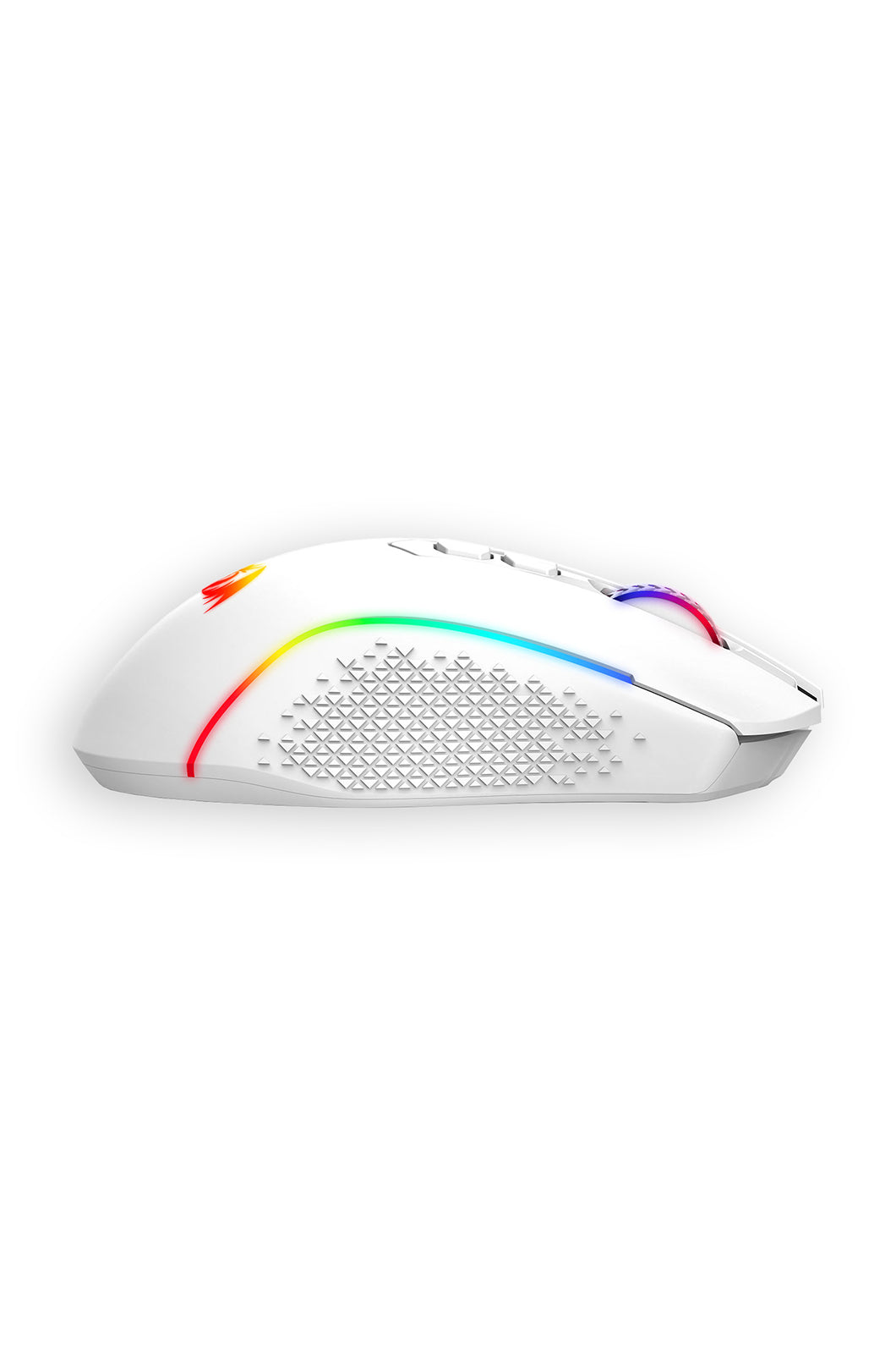 REDRAGON - Redragon M810W-RGB-MAX Taipan White Tri-Mode Wireless Gaming Mouse - white