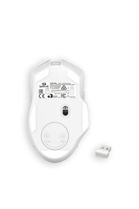 REDRAGON - Redragon M810W-RGB-MAX Taipan White Tri-Mode Wireless Gaming Mouse - white