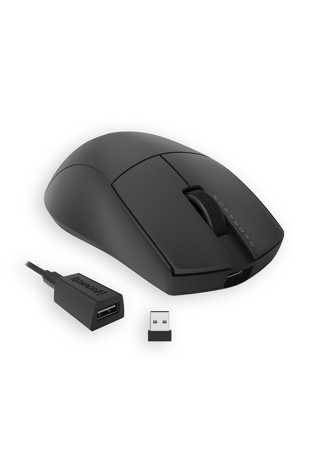 REDRAGON - Redragon K1NG M916 PRO Black 49g Ultra-Lightweight 3-Mode PAW3395 Gaming Mouse - black