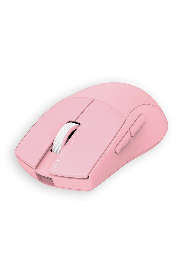 REDRAGON - Redragon K1NG M916 PRO Pink 49g Ultra-Lightweight 3-Mode PAW3395 Gaming Mouse - pink