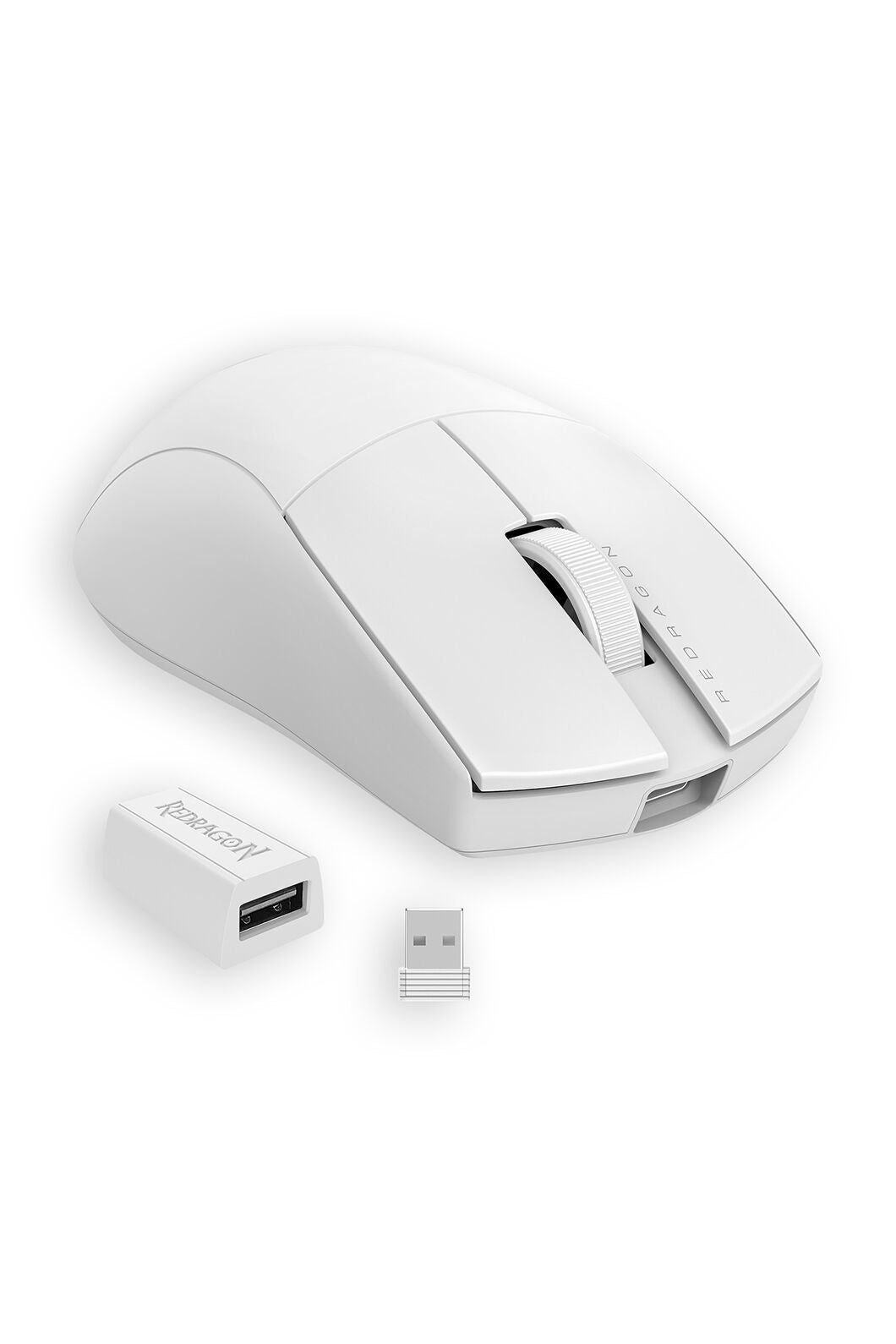REDRAGON - Redragon K1NG M916 PRO White 49g Ultra-Lightweight 3-Mode PAW3395 Gaming Mouse - white