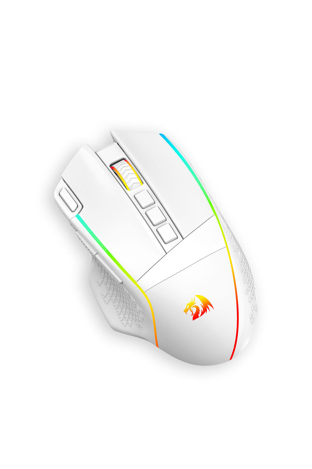 REDRAGON - Redragon M991 White Tri-Mode Wireless 26K DPI Mechanical Gaming Mouse - white