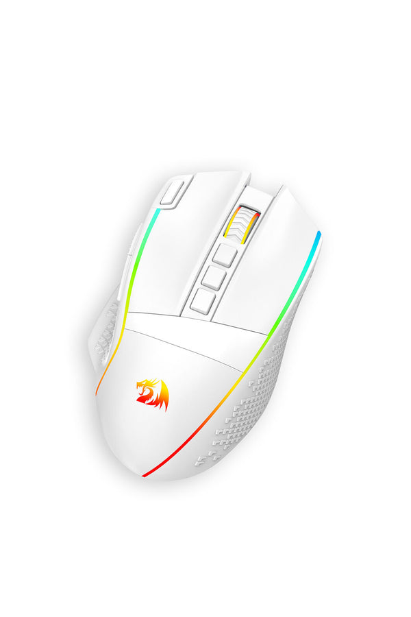 REDRAGON - Redragon M991 White Tri-Mode Wireless 26K DPI Mechanical Gaming Mouse - white